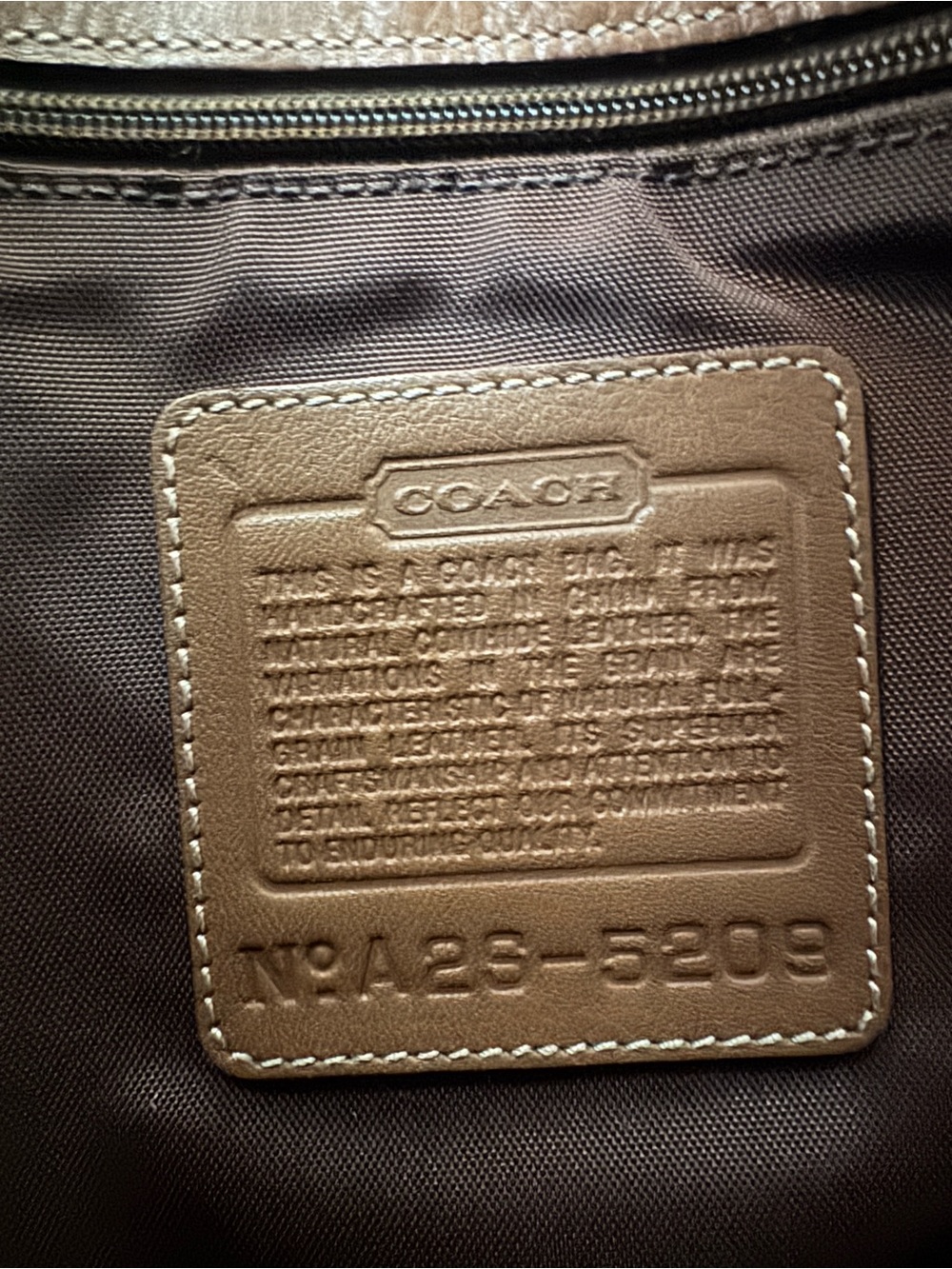 Vintage Coach Hamptons 5209 Tan Brown Leather Business Tote Laptop Bag - Picture 7 of 16